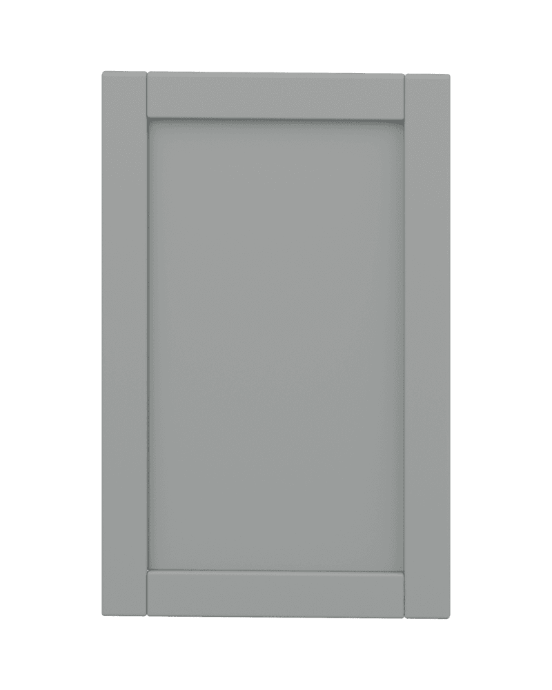 Grey Shaker cabinet door, finish illustration GS