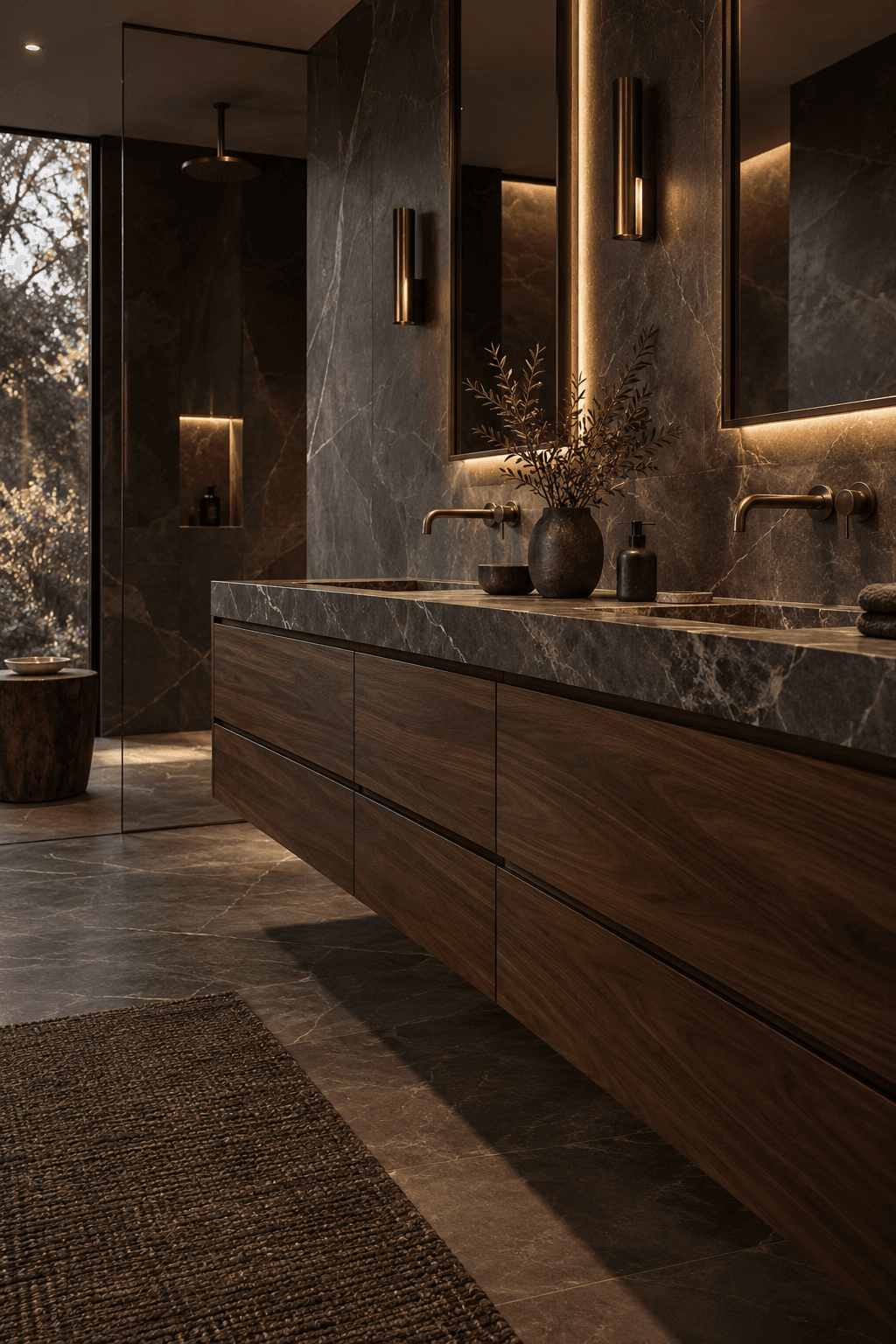 Bathroom cabinetry photographed for Cabinets Elite