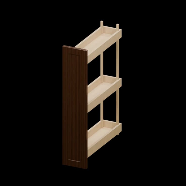 Fairview 6-in Base Cabinet Pullout in Espresso