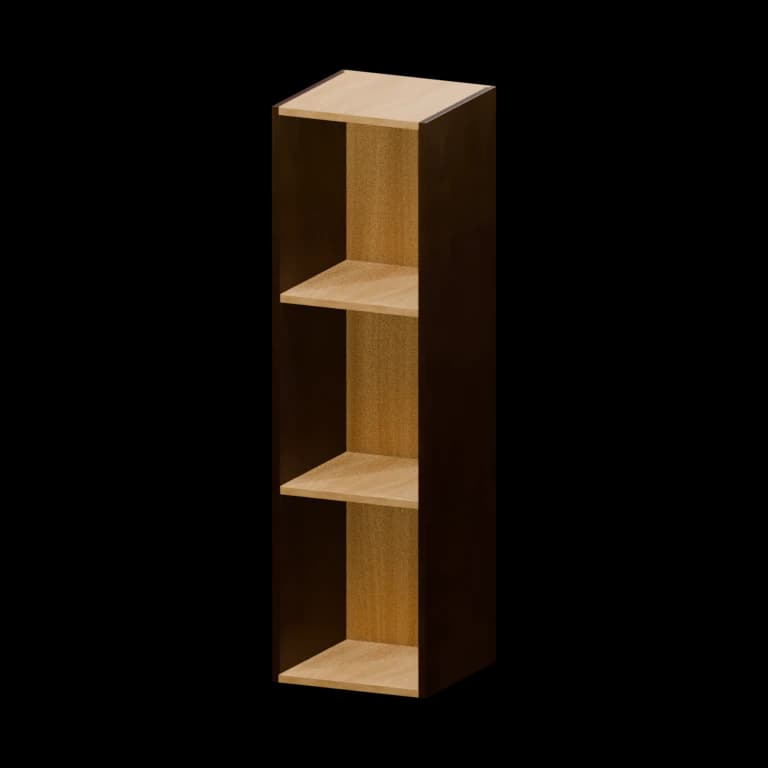 Auburn 12-in Wall End Cabinet (AWE1242) in Dark Chocolate