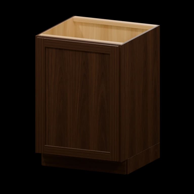 Fairview 24-in Full-Height Door Base Cabinet in Espresso