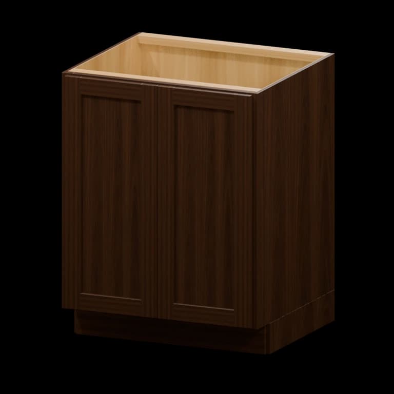 Fairview 27-in Full-Height Door Base Cabinet in Espresso