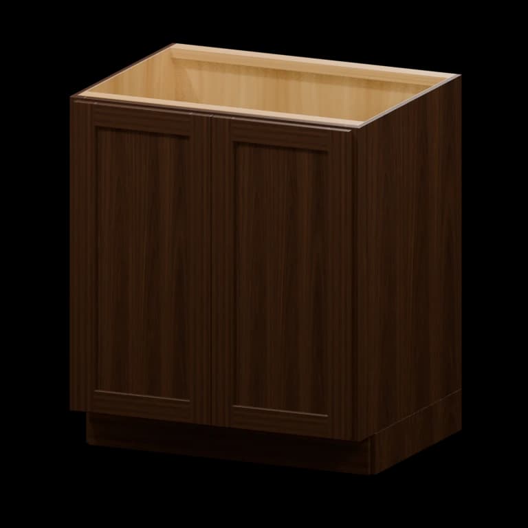 Fairview 30-in Full-Height Door Base Cabinet in Espresso