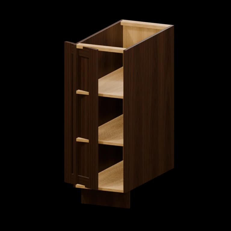 Fairview 12-in Left-Hand Base Transition Cabinet in Espresso