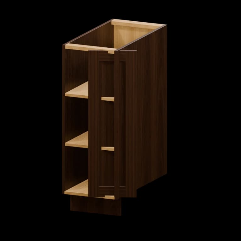 Fairview 12-in Right-Hand Base Transition Cabinet in Espresso