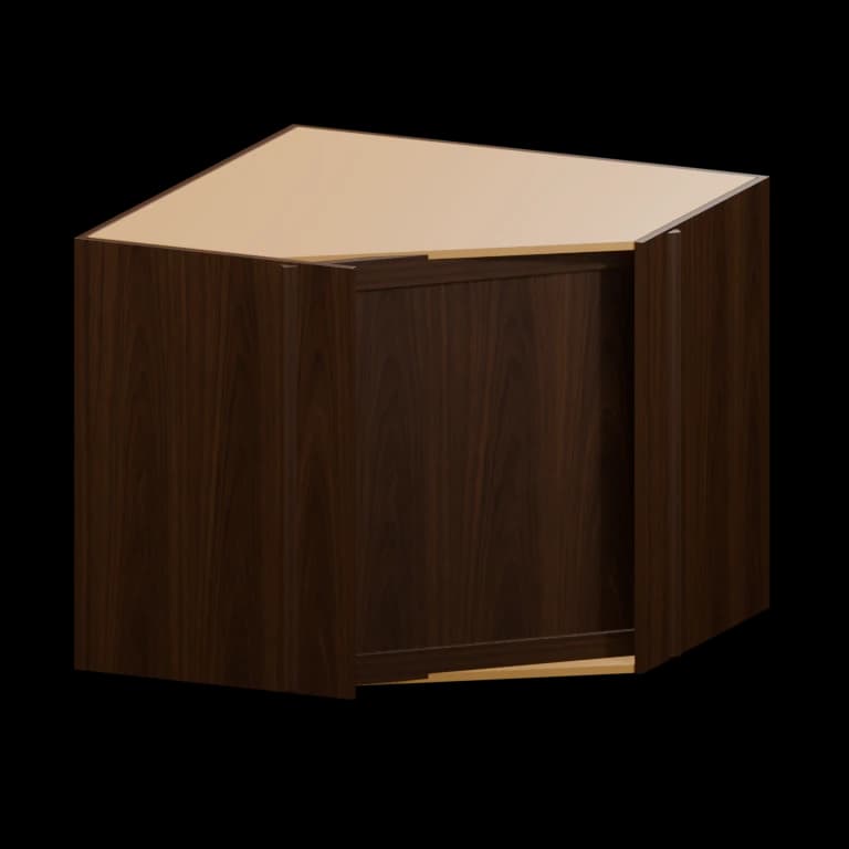 Fairview 36-in Diagonal Corner Sink Front in Espresso