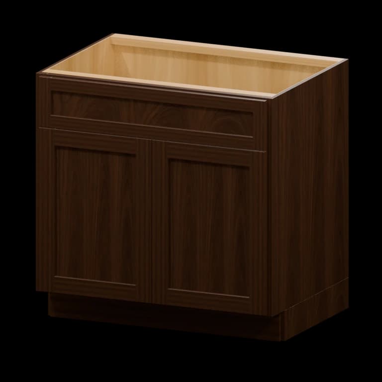 Fairview 33-in Accessible-Height Sink Base Cabinet in Espresso
