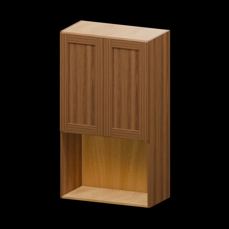 Fairview 24-in Johnny Wall Cabinet (JW2442) in Walnut