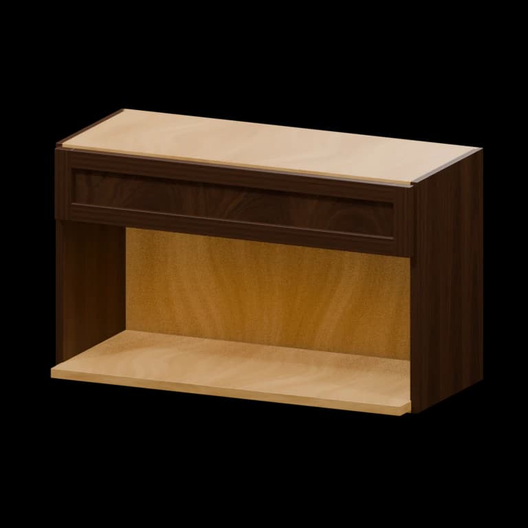 Fairview 30-in Microwave Wall Cabinet in Espresso