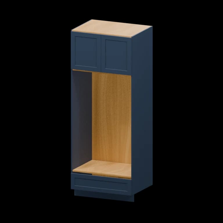 Centerville 33-in Open Pantry Cabinet (OC338424) in Navy Blue