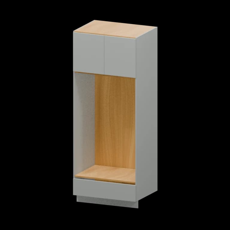 Auburn 33-in Open Pantry Cabinet (OC338424) in Solid Platinum