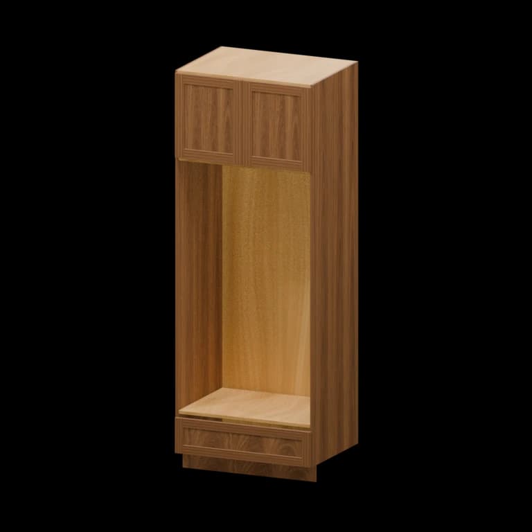Kingston 33-in Open Pantry Cabinet (OC339024) in Walnut