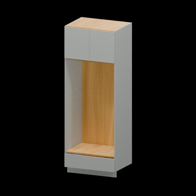 Auburn 33-in Open Pantry Cabinet (OC339024) in Solid Platinum