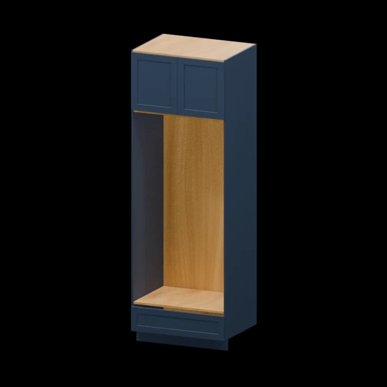 Centerville 33-in Open Pantry Cabinet (OC339624) in Navy Blue