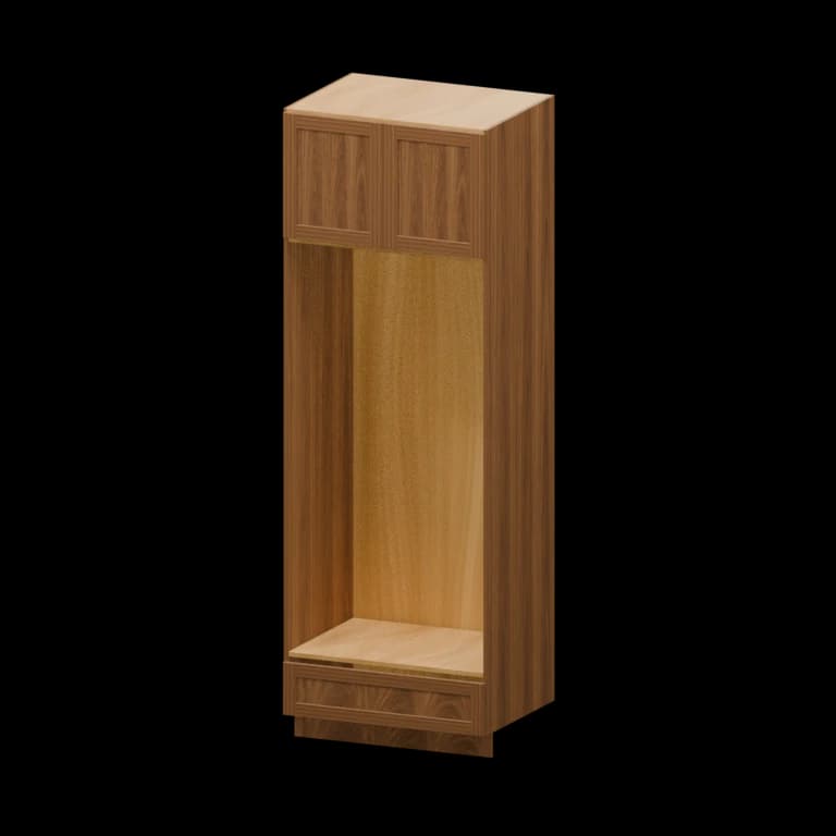 Fairview 33-in Open Pantry Cabinet (OC339624) in Walnut