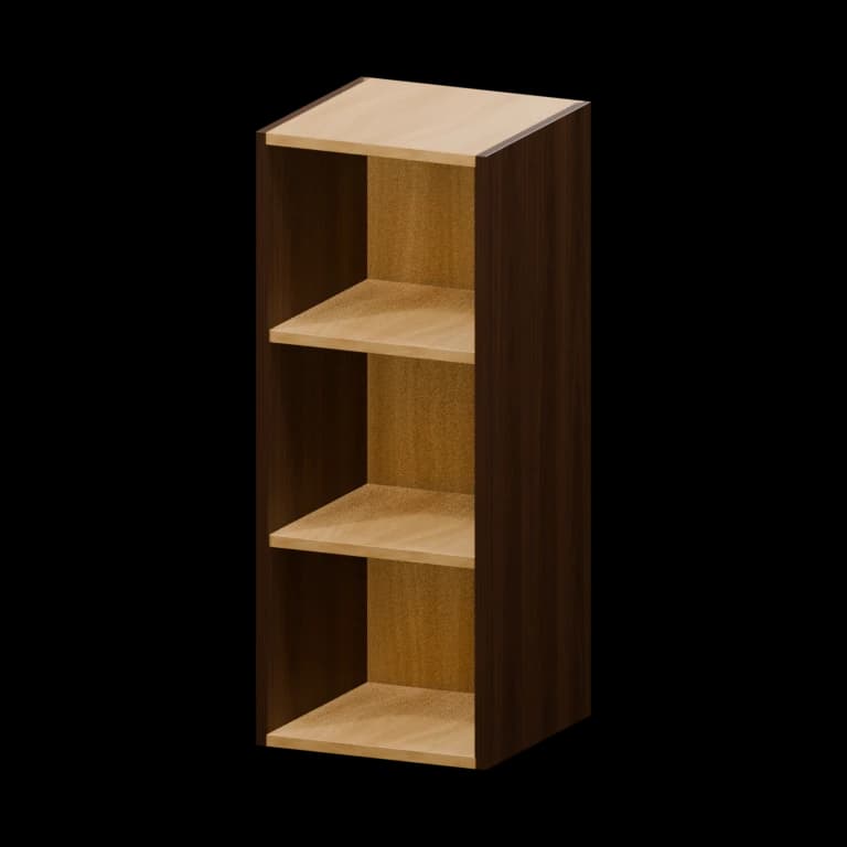 Fairview 12-in Open-End Wall Cabinet in Espresso