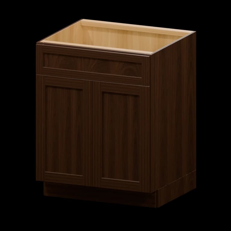 Kingston 27-in Sink Base Cabinet (SB27) in Espresso
