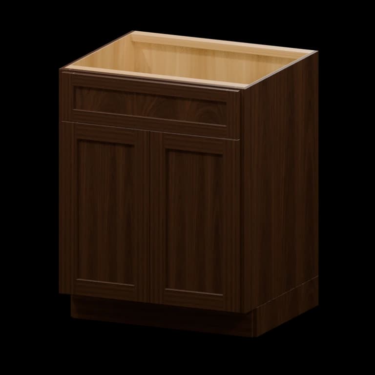 Fairview 27-in Sink Base Cabinet in Espresso