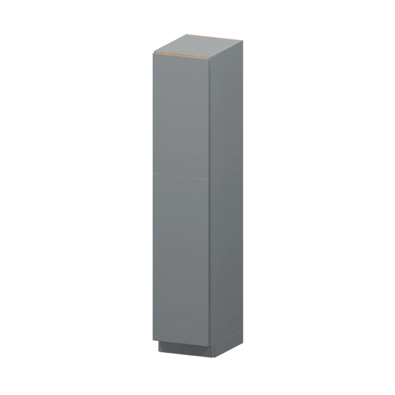 Burlington 18-in Utility Pantry Cabinet (TU189024) in High Gloss Aluma Gray
