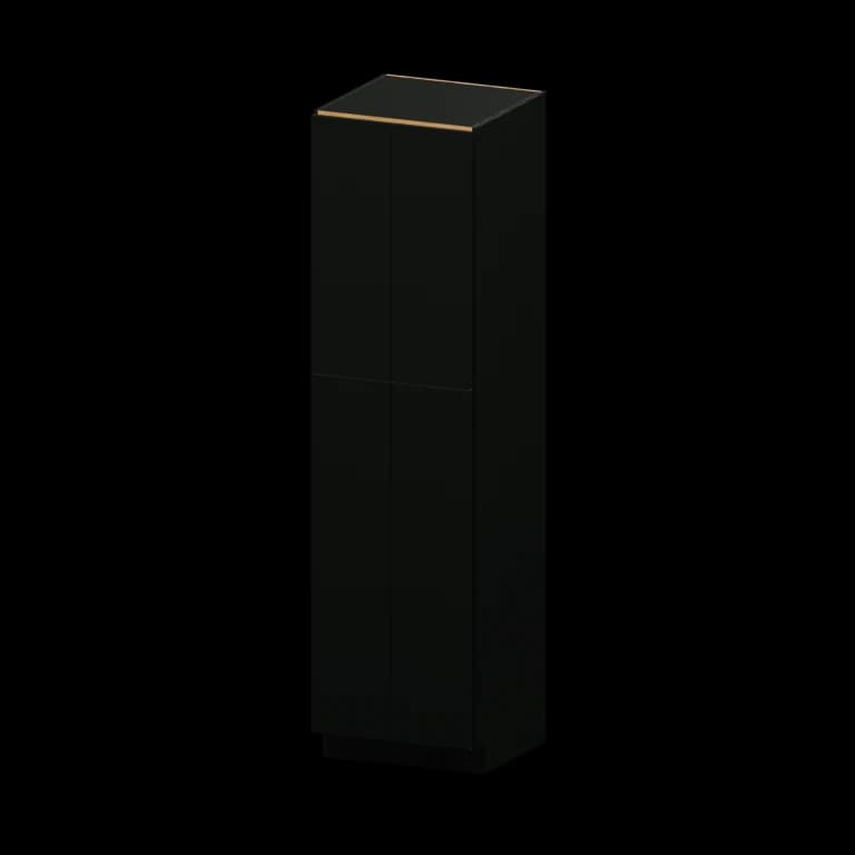 Burlington 24-in Utility Pantry Cabinet (TU249024) in High Gloss Black
