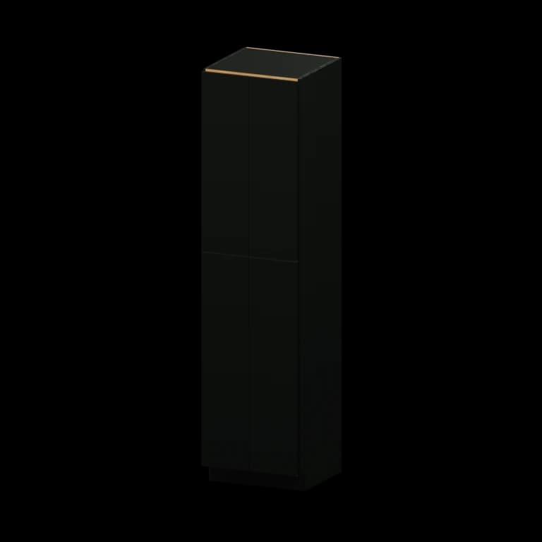 Burlington 24-in Utility Pantry Cabinet (TU249624) in High Gloss Black