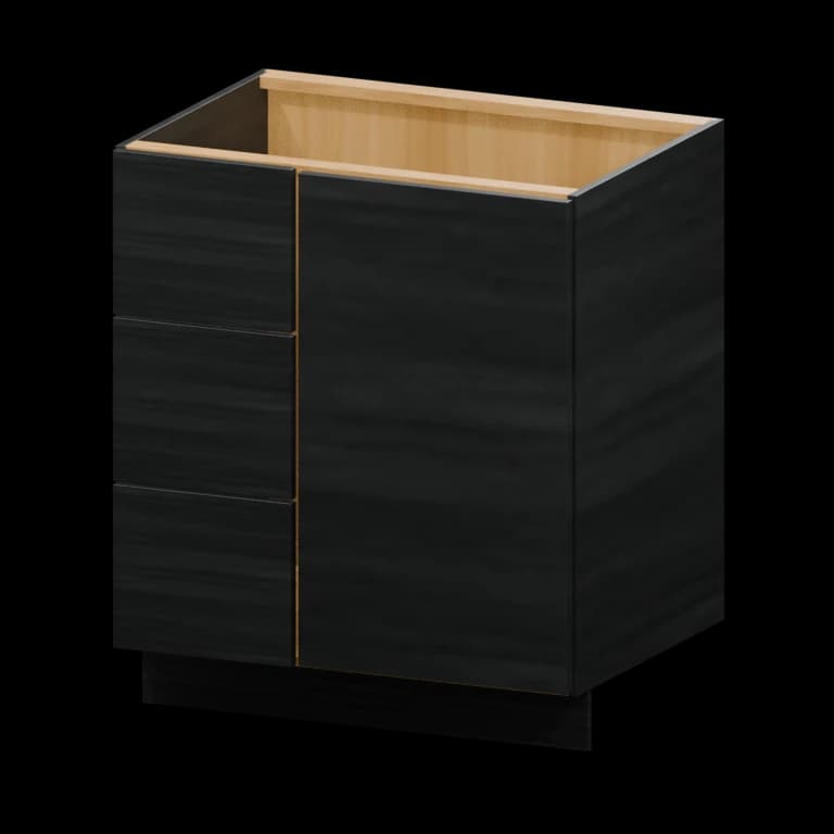 Auburn 30-in Left-Hand Blind Corner Vanity Cabinet (VCDL30BH) in Spring Blossom