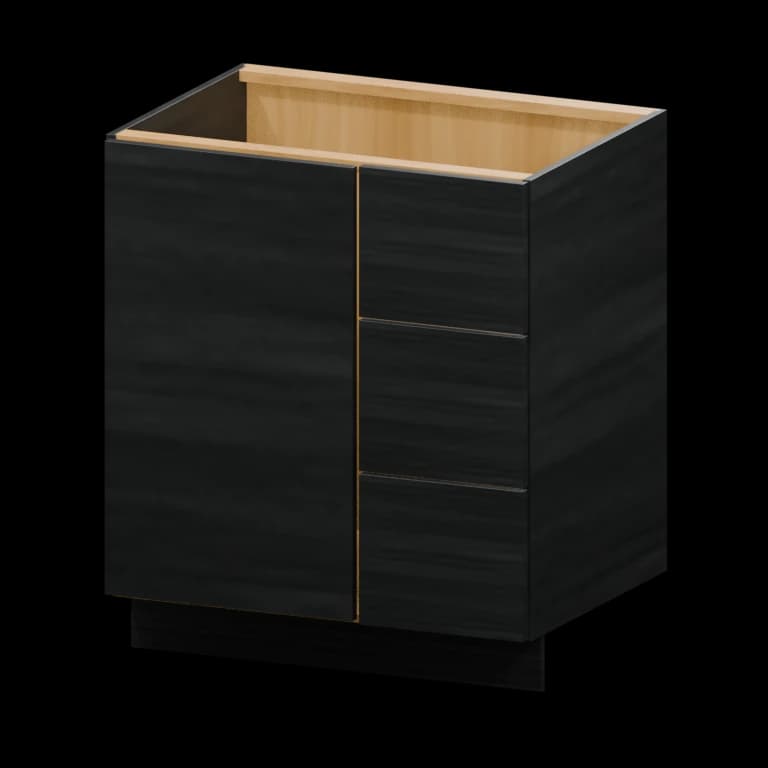 Auburn 30-in Right-Hand Blind Corner Vanity Cabinet (VCDR30BH) in Spring Blossom