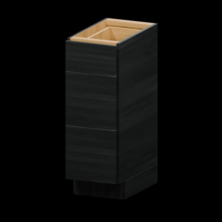 Auburn 12-in Three-Drawer Vanity Base Cabinet (VDB12) in Spring Blossom