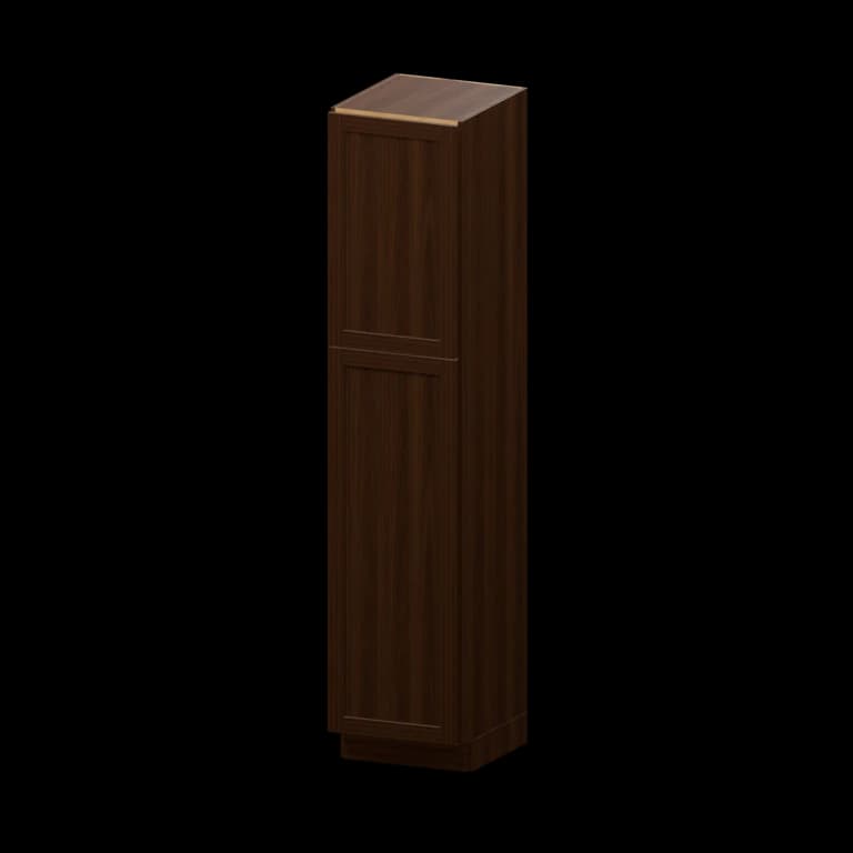 Centerville 18-in Two-Door Linen Cabinet (VL188421) in Espresso Shaker
