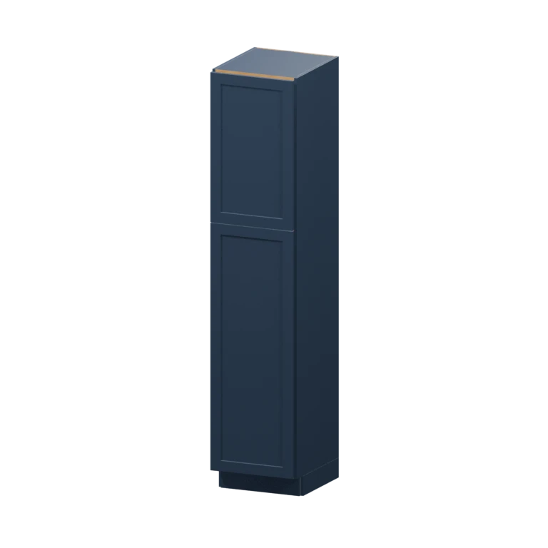 Centerville 18-in Two-Door Linen Cabinet (VL188421) in Navy Blue