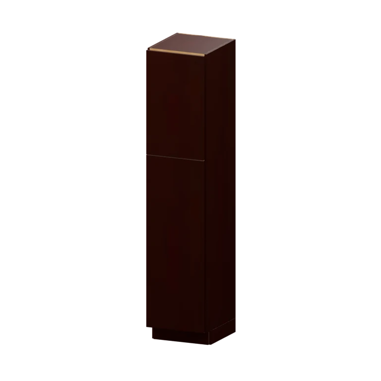 Burlington 18-in Two-Door Linen Cabinet (VL188421) in Leather Brown