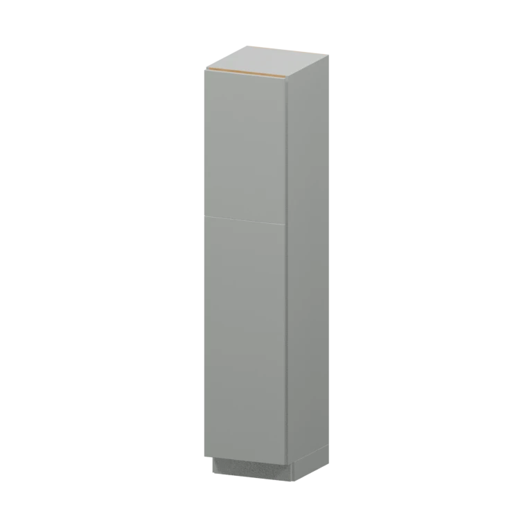 Auburn 18-in Two-Door Linen Cabinet (VL188421) in Solid Platinum