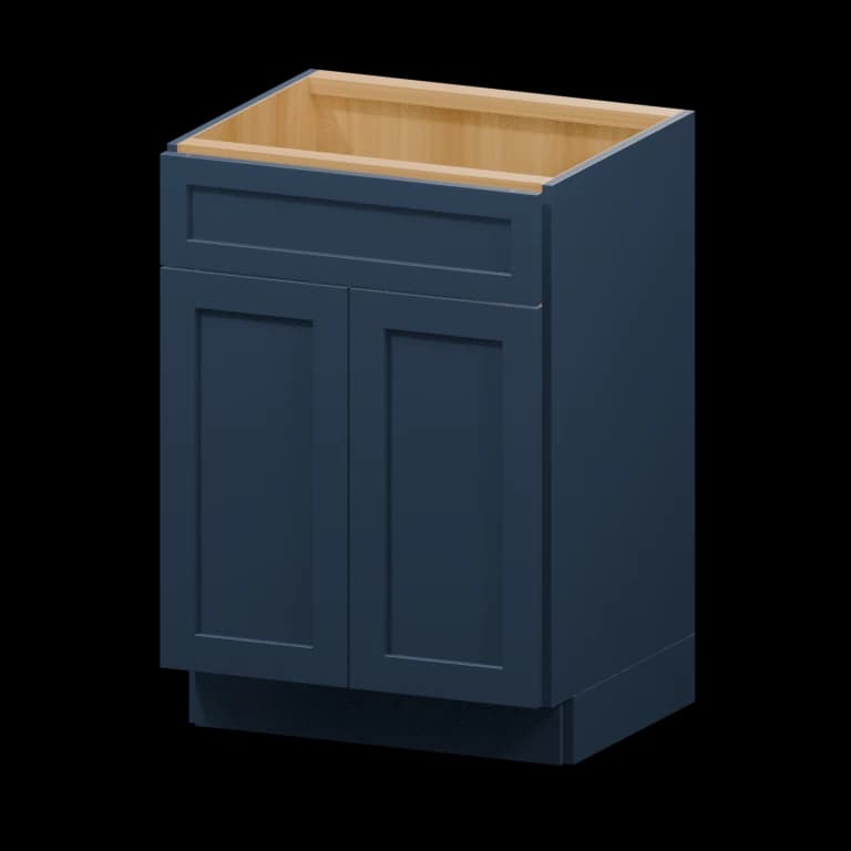 Centerville 24-in Vanity Sink Base Cabinet (VSB24) in Navy Blue