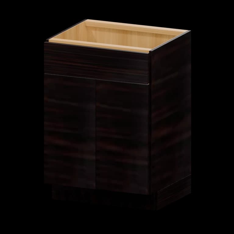 Auburn 24-in Vanity Sink Base Cabinet (VSB24) in Ultra Wenge