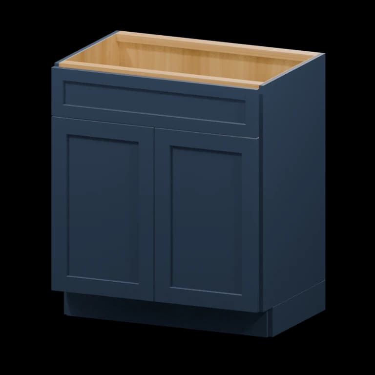 Centerville 30-in Vanity Sink Base Cabinet (VSB30) in Navy Blue