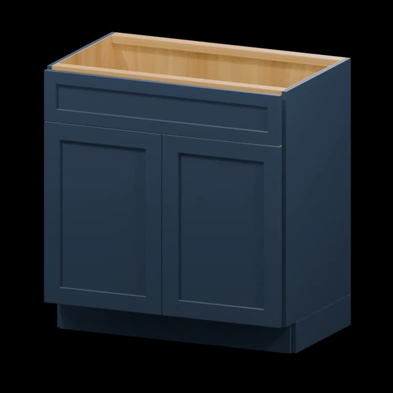 Centerville 33-in Vanity Sink Base Cabinet (VSB33) in Navy Blue