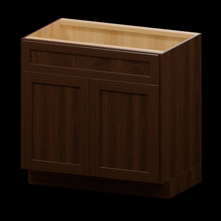Fairview 33-in Vanity Sink Base Cabinet in Espresso