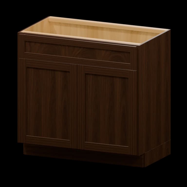 Fairview 36-in Vanity Sink Base Cabinet in Espresso