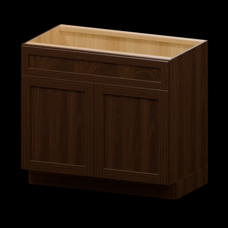 Kingston 36-in Vanity Sink Base Cabinet (VSB36VH) in Espresso