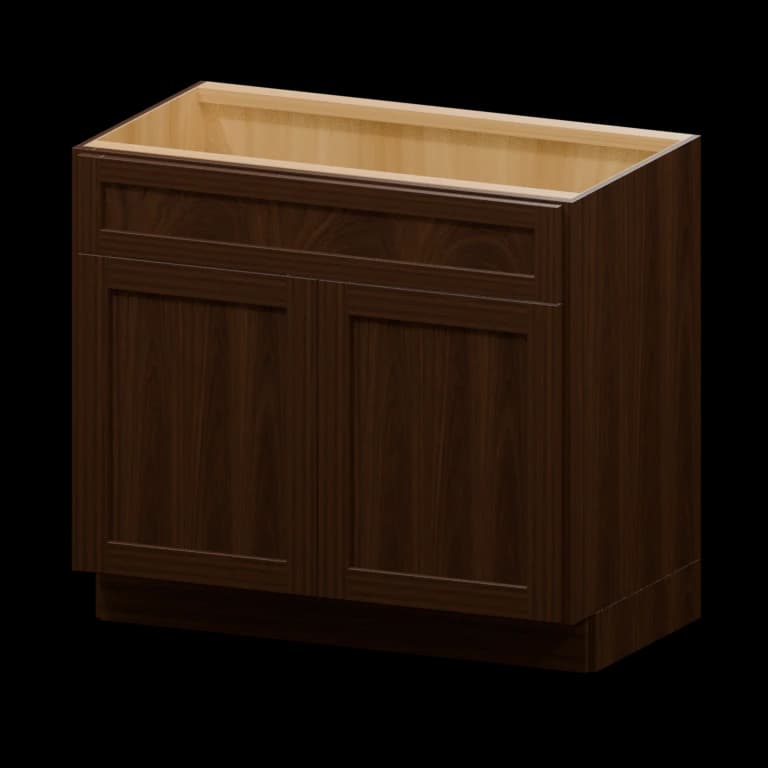 Fairview 36-in Vanity Sink Base Cabinet in Espresso