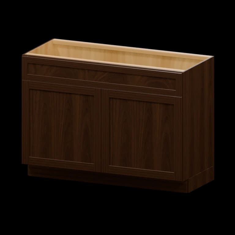 Kingston 48-in Vanity Sink Base Cabinet in Espresso