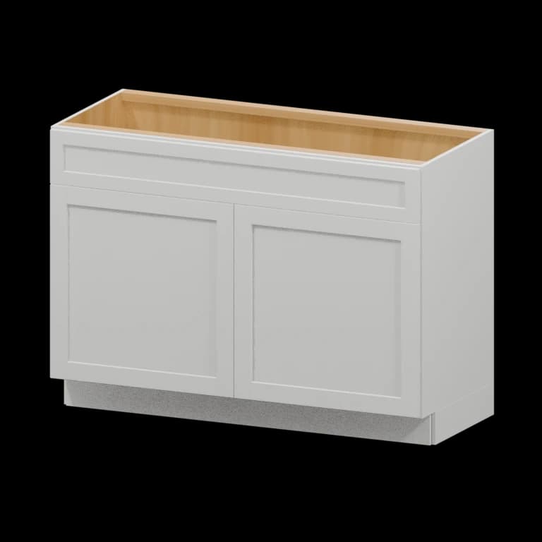 Kingston 48-in Vanity Sink Base Cabinet in White