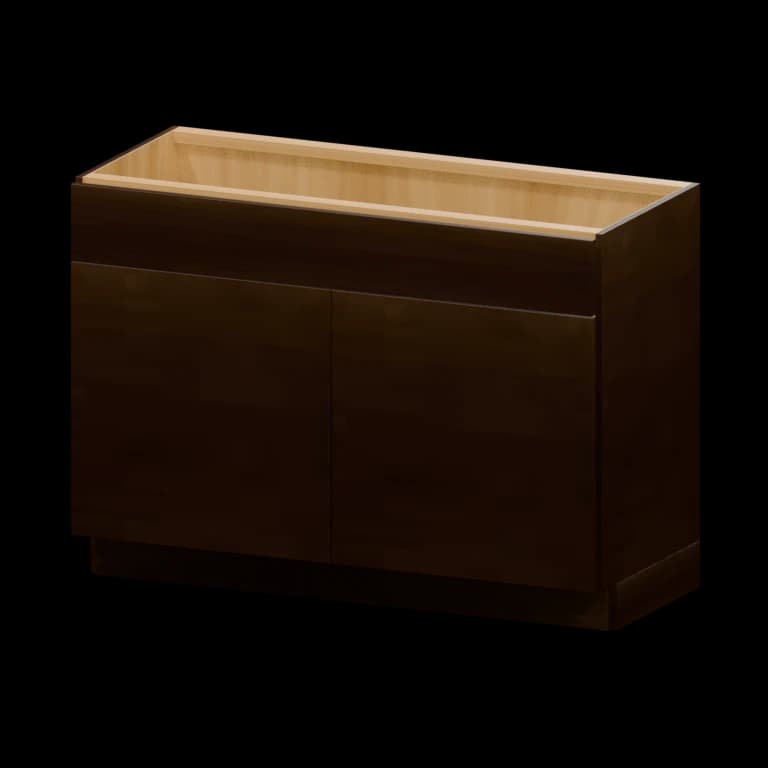 Auburn 48-in Vanity Sink Base Cabinet in Dark Chocolate