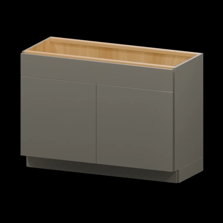 Auburn 48-in Vanity Sink Base Cabinet in Solid Moonlight