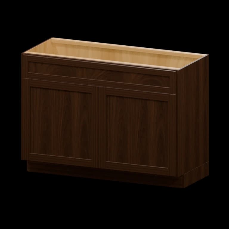 Fairview 48-in Vanity Sink Base Cabinet in Espresso