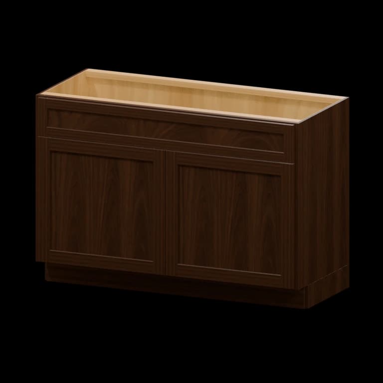 Fairview 48-in Vanity Sink Base Cabinet in Espresso