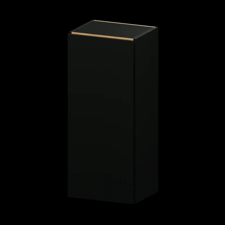 Burlington 18-in Wall Cabinet (W184215) in High Gloss Black