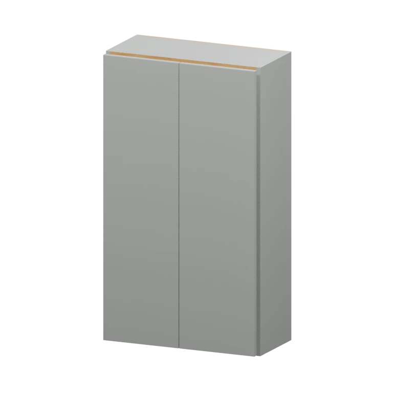 Auburn 24-in Wall Cabinet (W2442) in Solid Platinum