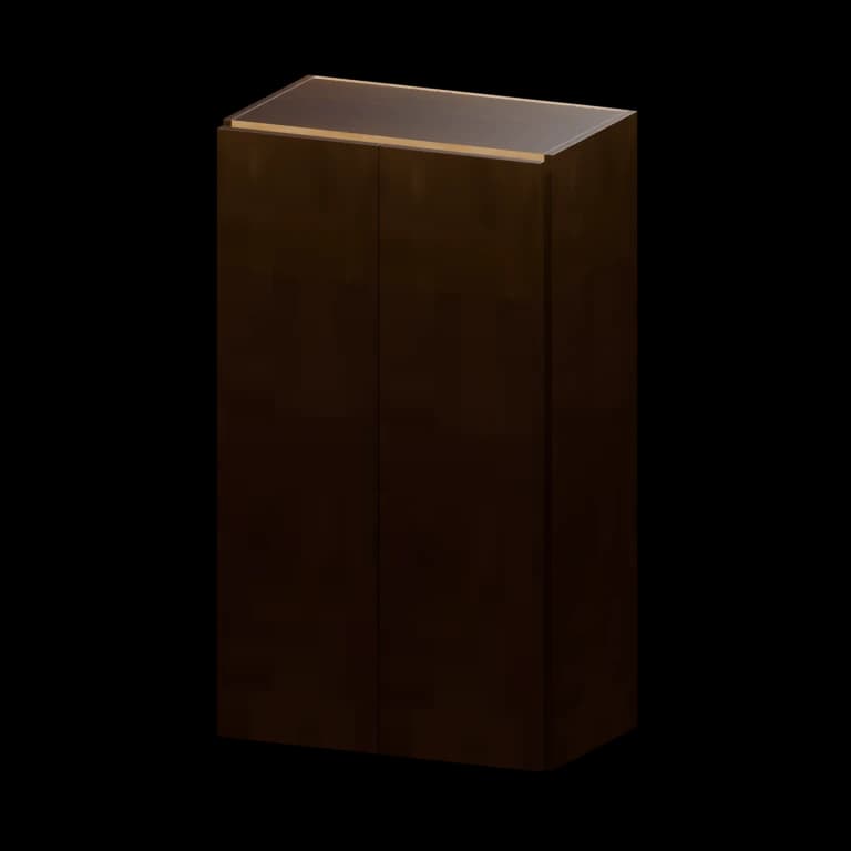 Auburn 24-in Wall Cabinet (W244215) in Dark Chocolate