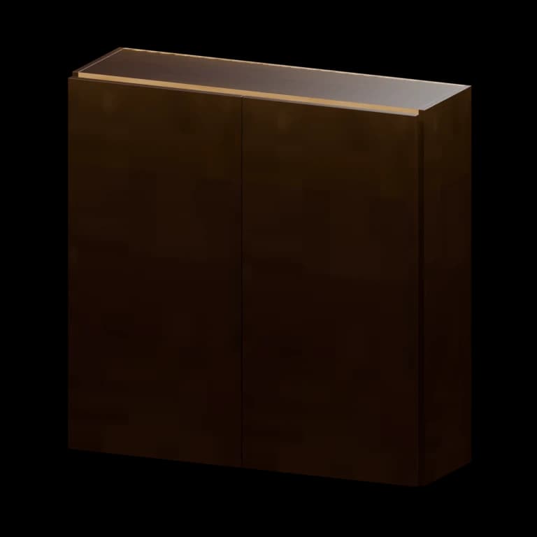 Auburn 36-in Wall Cabinet in Dark Chocolate